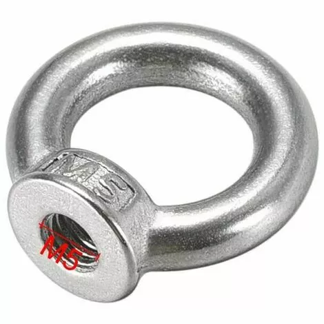 MONLY Écrou à Oeil De Levage M5 Filetage Femelle En Acier Inoxydable 304 Forme Ronde Pour Raccord De Corde Paquet De 5 3 MONLY Écrou à Oeil De Levage M5 Filetage Femelle En Acier Inoxydable 304 Forme Ronde Pour Raccord De Corde Paquet De 5 – Image 3