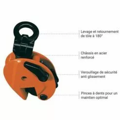 APPAREIL DE LEVAGE - MATISERE Pince De Levage Vertical - 3000kg - CL30 8 APPAREIL DE LEVAGE - MATISERE Pince De Levage Vertical - 3000kg - CL30 -Treuil, cric, palan et accessoires Soldes Boutique 7307958 4