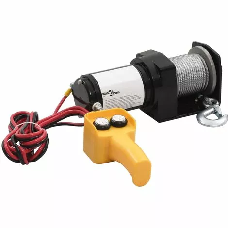 VidaXL Treuil électrique 12 V 907 Kg Télécommande Filaire 2 VidaXL Treuil électrique 12 V 907 Kg Télécommande Filaire – Image 2