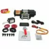WinchPro - Treuil Électrique 12V 2000kg/4500lbs, Câble D'acier De 15m, 2 Télécommandes (1 Sans Fil, 1 Câble), Plaque De Montage, Idéal Pour Atv, Buggies, Remorques, Quads Et Bateaux