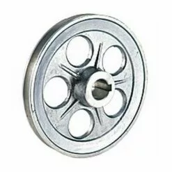 HELIOTRADE Poulie Pour Moteur Electrique 160 Mm Entraxe 24 Mm