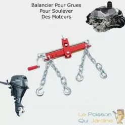 LE POISSON QUI JARDINE.FR Balancier Pour Grues D'Atelier, Pour Lever Des Moteurs, Charge 900 Kg - Rouge