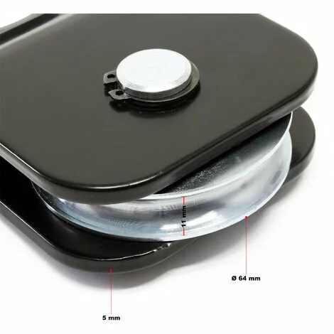 WILTEC Poulie De Mouflage Ouvrante 4t Treuil Guide De Câble Bloc Snatch Atelier Foerstier Poulie Déviation 5 WILTEC Poulie De Mouflage Ouvrante 4t Treuil Guide De Câble Bloc Snatch Atelier Foerstier Poulie Déviation – Image 5