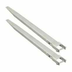 WEBSILOR Rallonges Fourches Galvanisée Avec Axe à Goupiller - Fermées Sur Le Dessous - Longueur : 1800mm - Hauteur De Levée : 1800mm - Ecartement X Longueur :