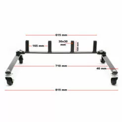 WILTEC Support Rack Rangement Mobile Pour 4 X Chariots Jack Hydraulique Rack Transport Positionnement -Treuil, cric, palan et accessoires Soldes Boutique 9827333 4